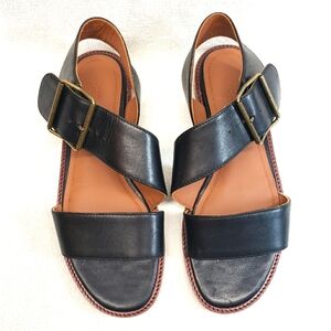 NORDSTROM Leather Flat Sandals